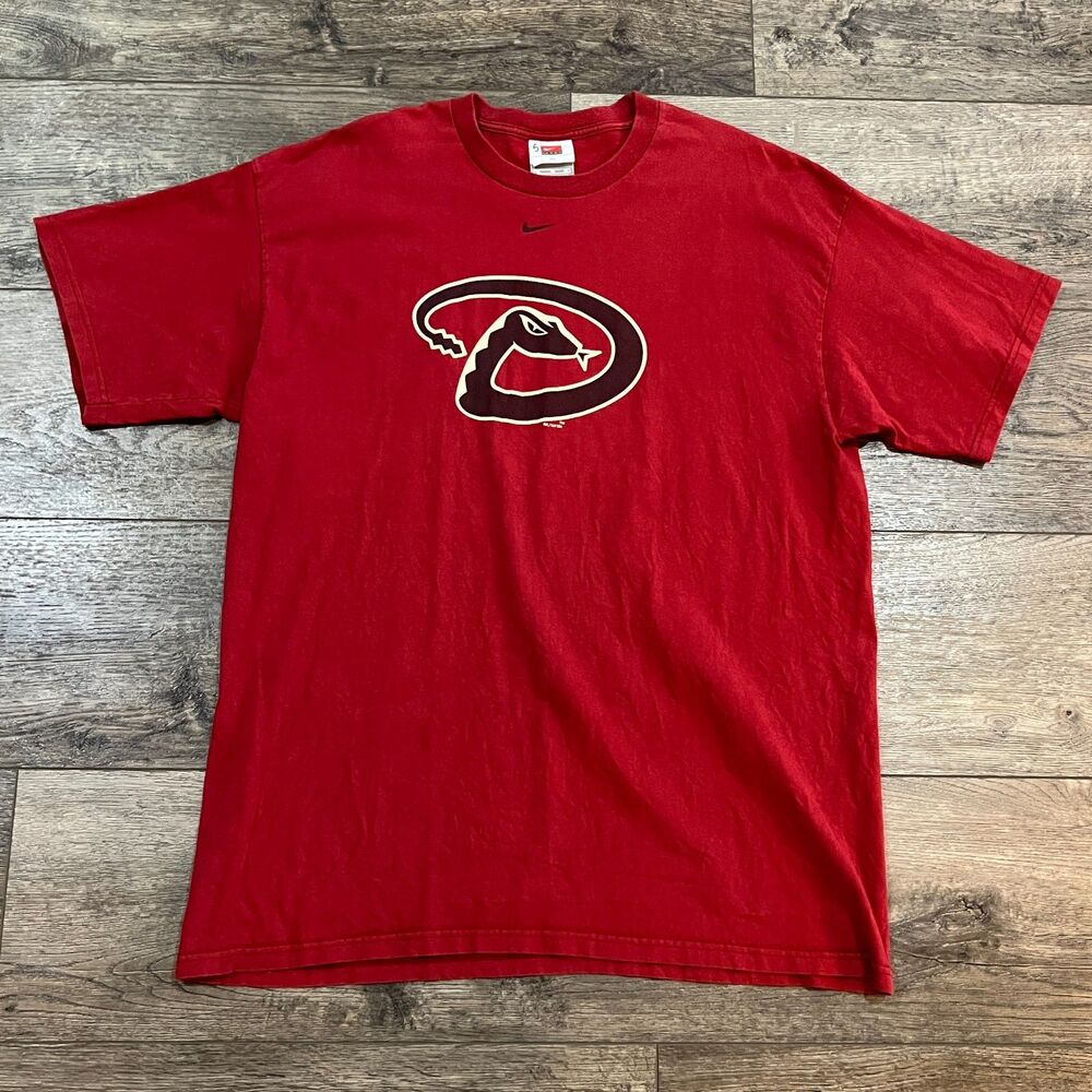 Vintage 2006 Nike Arizona Diamondbacks Center Swoosh Red T-Shirt Men's Size XL